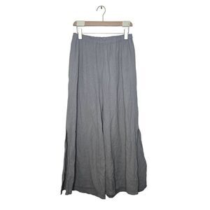 Oh My Gauze Pants Size 1 Small/ Medium Gray Slit Legs Crepe Comfort